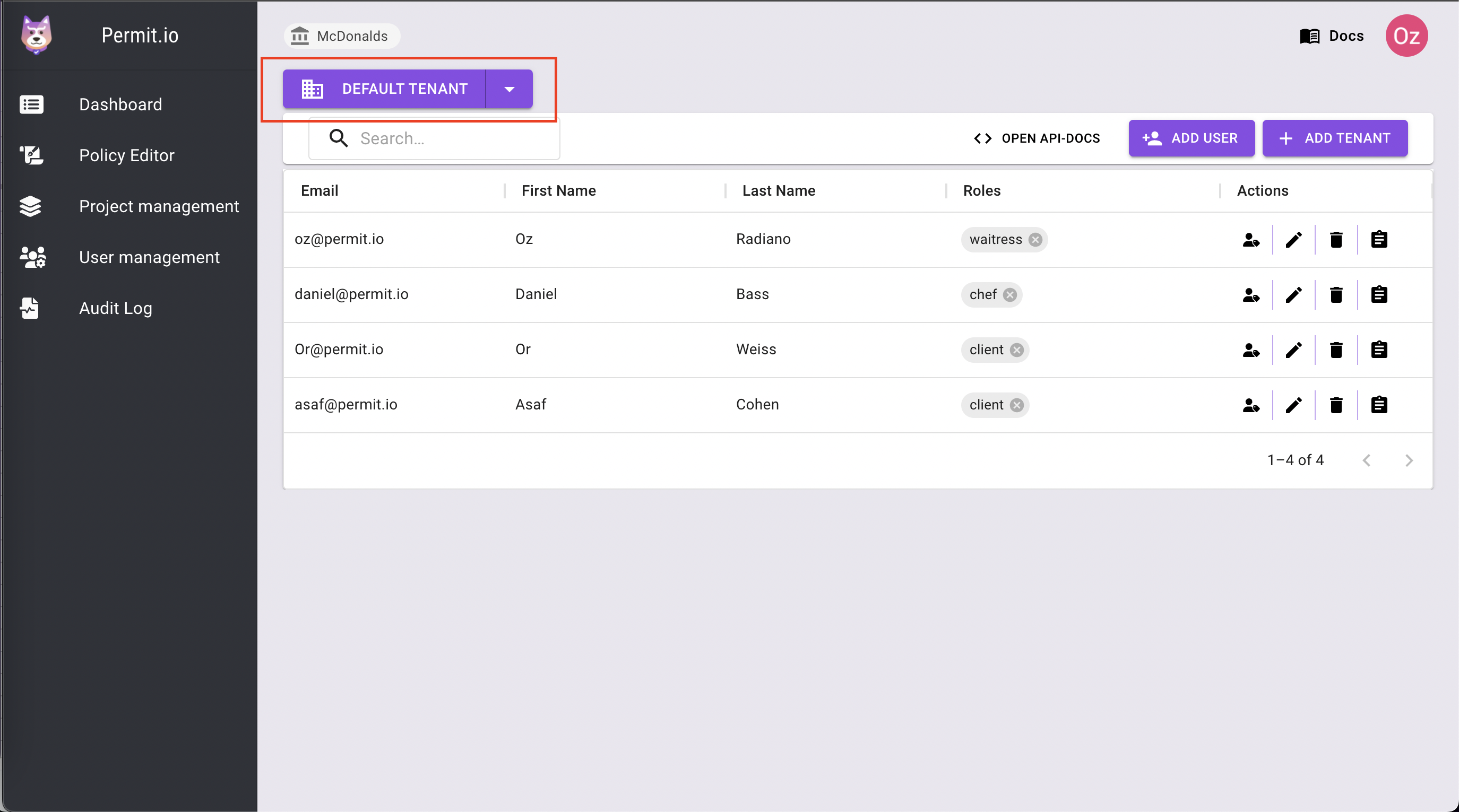 Permit onboarding workspace